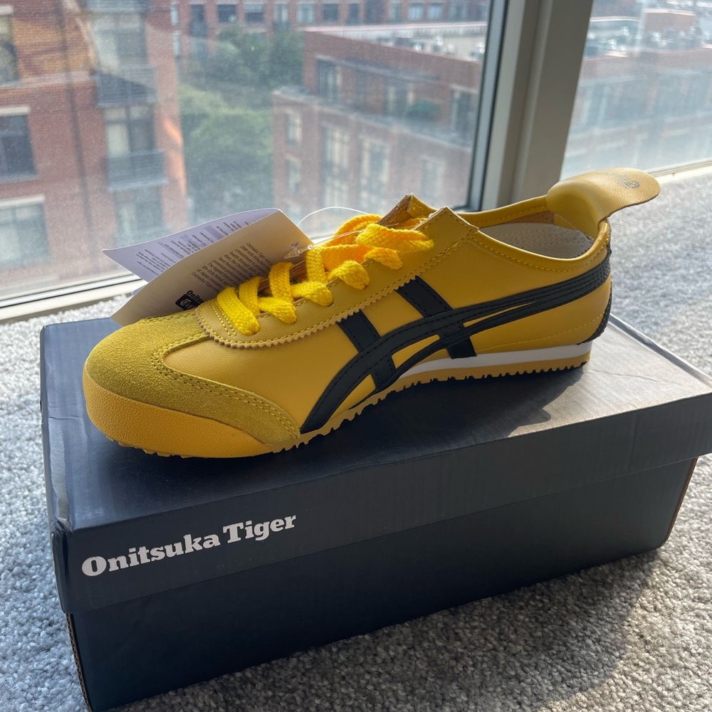 Onitsuka Tiger Sneakers, Yellow and Black
